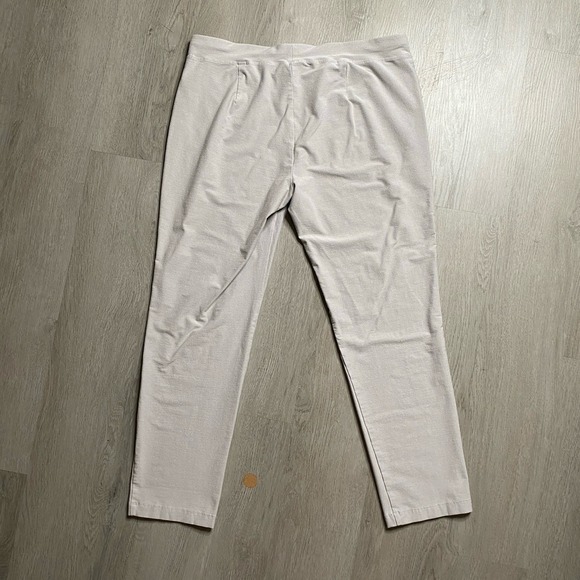 Eileen Fisher Pants Womens M Gray Stretch Crepe Straight Comfy Work Gym Casual - Picture 5 of 10